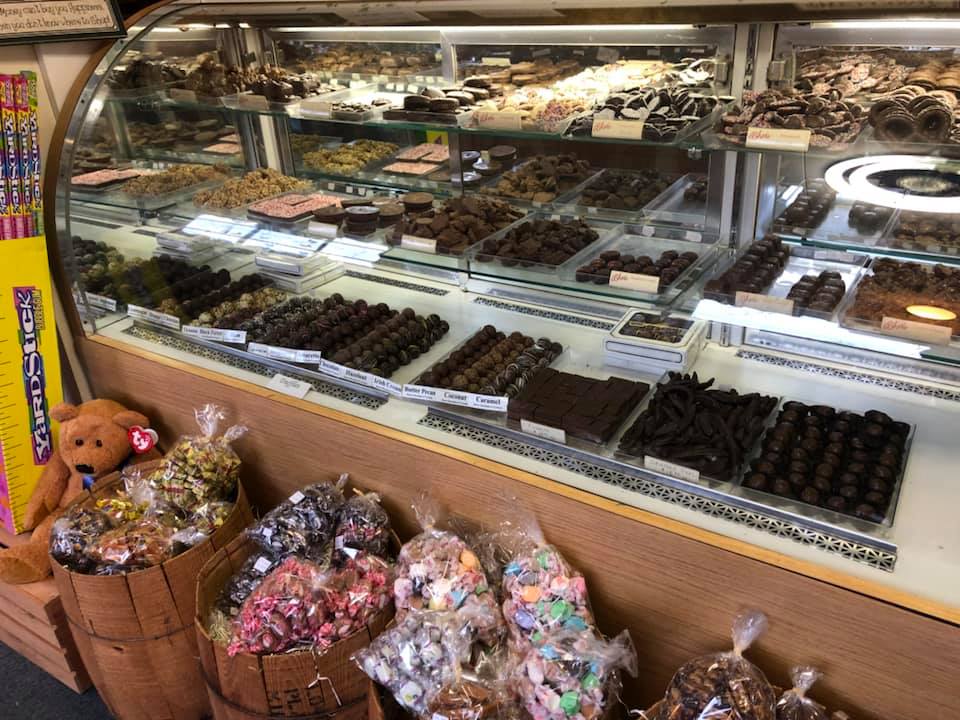 Candy and Gift Cottage of Milford - shop display